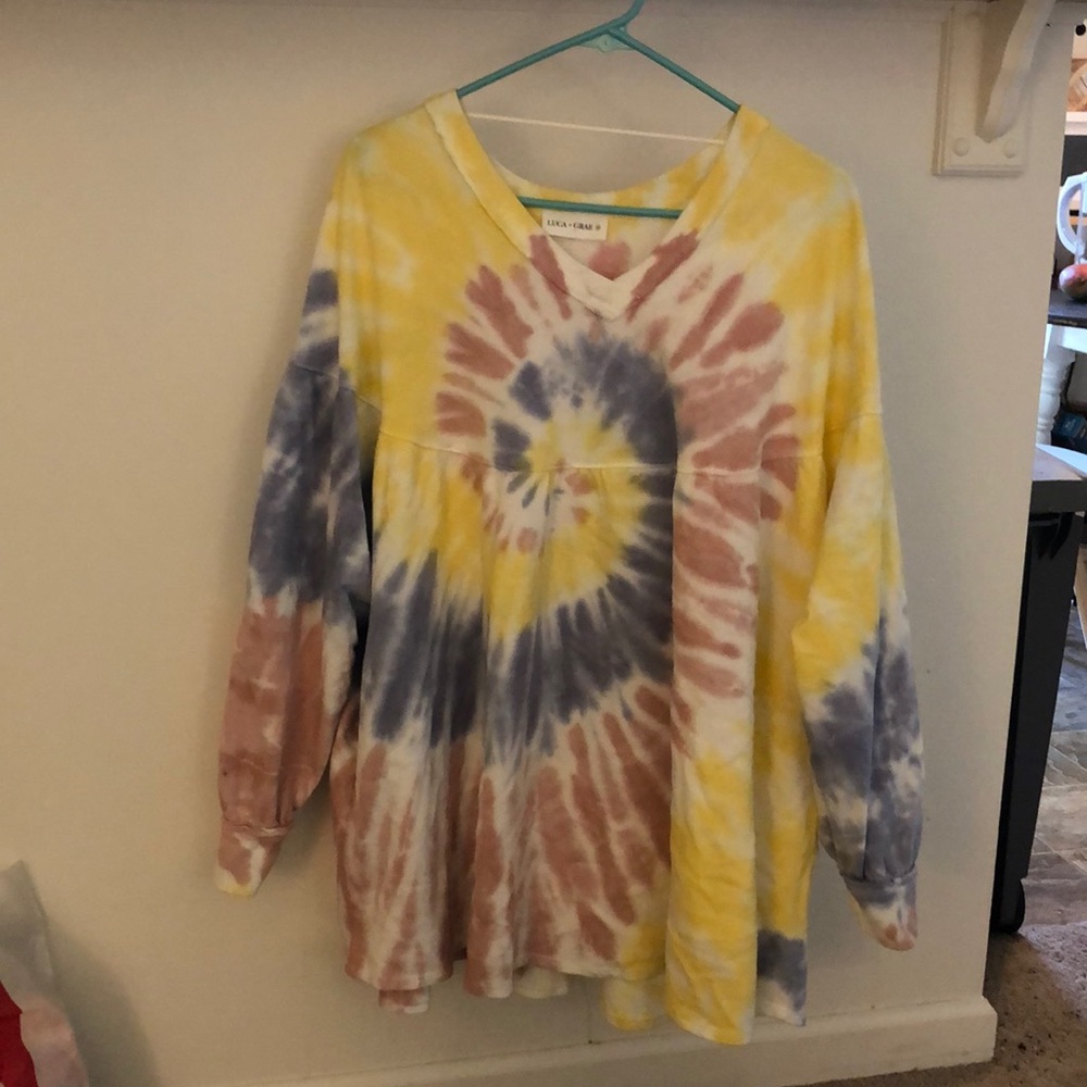Luca and Grae tie dye sweatshirt dress